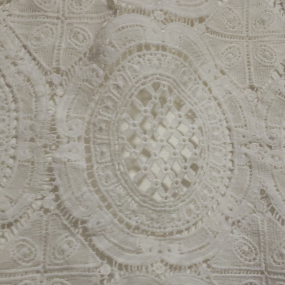 BWCLOSET EMBROIDERY  STRETCH WHITE SHIRT - Picture 2 of 8
